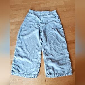 Abercrombie & Fitch Linen Blend Wide Leg Trouser